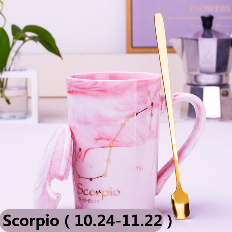 Nordic Creative Ceramic Mug Twelve Constellation Mug